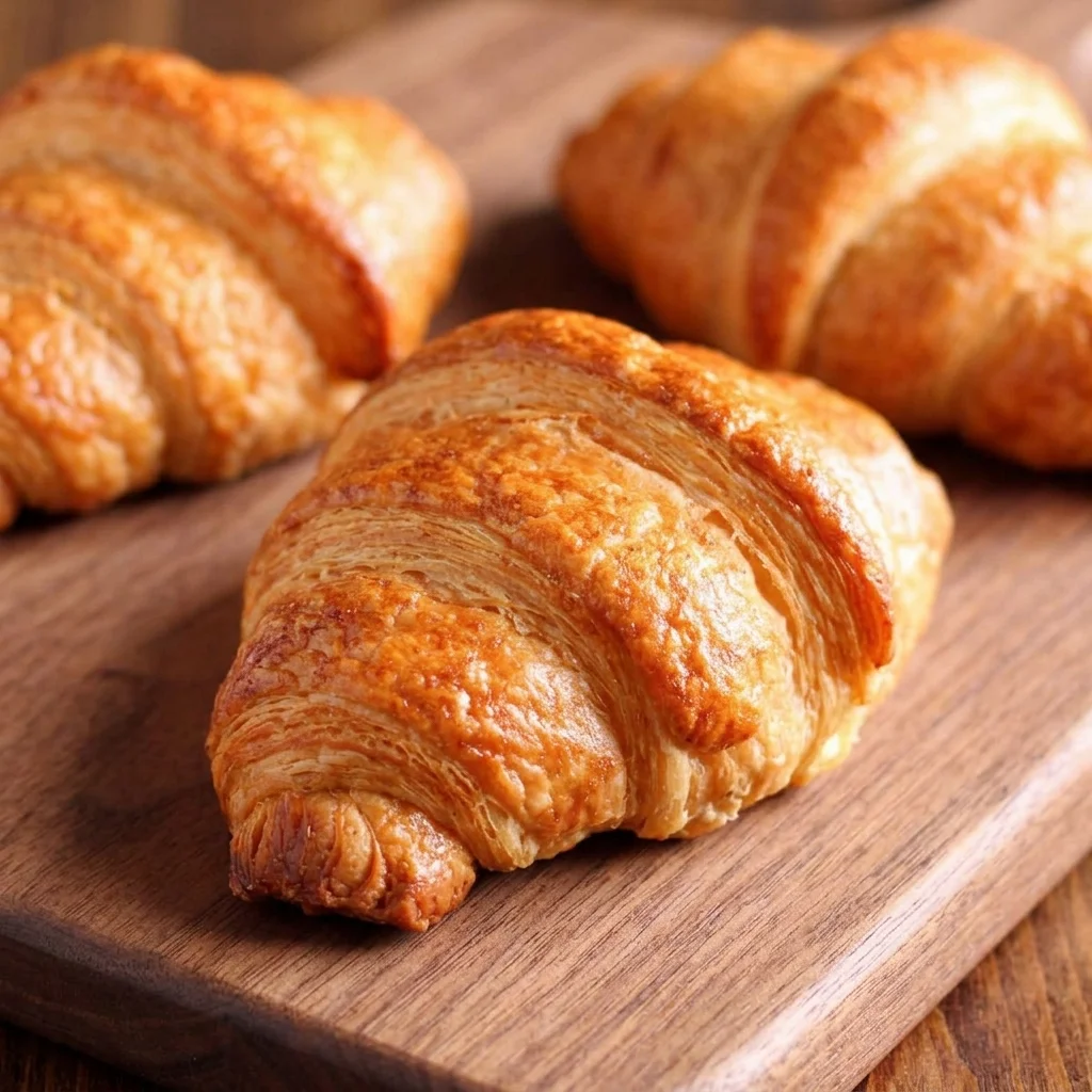 Golden, flaky, buttery croissants at Maison Croissant & Bowls near St Anne's Road, Winnipeg